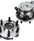 Front Wheel Bearing And Hub Assembly Replacement For 2WD 6 Lug With ABS Compatible With Nissan Frontier 2005 To 2018 pack view