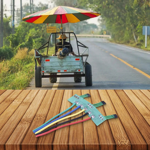 Electric Bike Hall Sensor PCB 120 Degree 413F Sine Wave Motor Controller Board with cables on a wooden surface