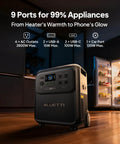 Elite 400 Portable Power Station 3840Wh LFP Battery 2600W Continuous Output 3900W Peak All In One Solar Generator with fridge