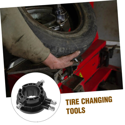 Rotary Coupler Tire Changer Tool For Quick Tire Removal And Installation Air Valve Adapter in use at auto shop