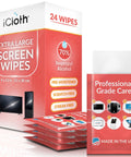Box of XL Pro Grade Electronics Cleaning Wipe For TV Monitor And Laptop 9 By 12 Inch Pre Moistened Cloth With 70 Percent Isopropyl Alcohol