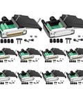 DB25 Solderless Connector 10 Piece Set With Five Male And Five Female Pins 16mm Thin RS232 Serial Port Breakout Board layout