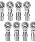 Heavy Duty Five Eighth Inch Heim Joints Rod End Kit with heat treated body, chrome plating, eight joints, designed for panhard bars.