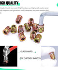 DIY Ready Wood Threaded Inserts Kit With M6 Wrench Eighty Pieces One Quarter Twenty Threaded Inserts displayed with wrench