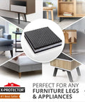Non Slip Furniture Pads 8 Pack Four Inch Rubber Feet Floor Protectors for Furniture Legs Premium Grippers