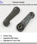 Interior Window Crank Handle Textured Gray Compatible With Toyota Vehicles Including 1973 To 2017 Tundra Yaris Matrix