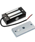 Heavy Duty 130 Lbs Electric Magnetic Lock For Single Door Access Control 12V Fail Safe Stainless Steel Compact Design with armature plate.