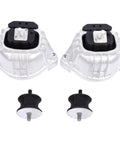 Premium Engine And Transmission Mount Kit For BMW 335i 328Xi X1 Z4 With 3.0L Engine, heavy duty metal and rubber mounts.