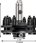 Rugged 1 3/8 Inch PTO Slip Clutch For Farm Tractors, adjustable carburized steel, close-up view showing dimensions.