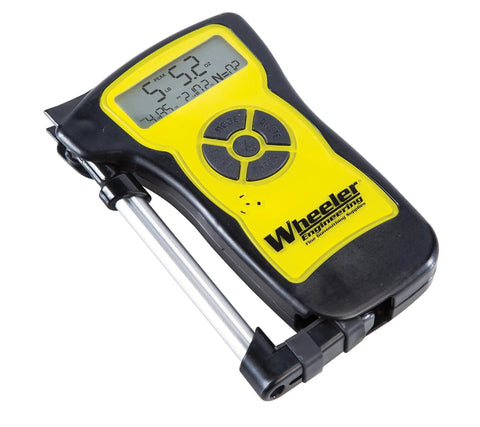 Pro Grade Digital Trigger Pull Gauge With 1 Oz Increments And Clear Readout For Accurate 0 To 12 Lbs Audible Completion Tone Compact 9x6x2 Inch Tool For Precise Setups, angled view