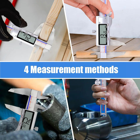 Vernier Caliper Measuring Tool With Stainless Steel Body Handy Electronic Micrometer Caliper in 4 measurement methods