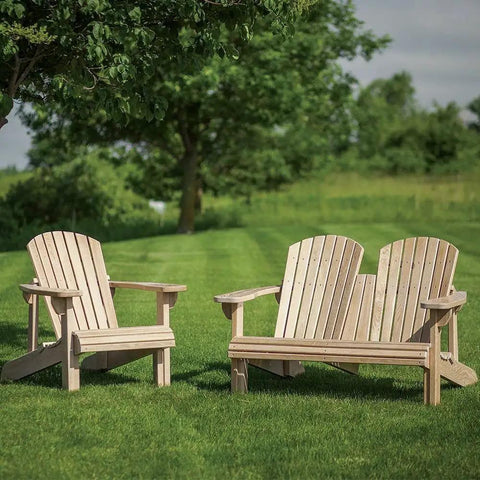 Straight Up Essential Hvlp Paint Gun Cleaning Kit Featuring Five Heavy Duty Brushes For Quick Maintenance And Deep Scrubbing That Slays Paint Buildup Keeps Spray Patterns Smooth And Makes Your Rig Run Like New - Three wooden Adirondack chairs on green lawn.