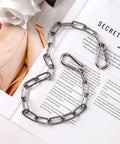 20 Inch Heavy Duty Stainless Steel Gate Chain Lock With Dual End Carabiners For Outdoor Fences Pet Cages And Corral Use
