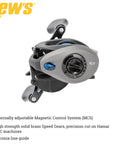 Top Shelf Baitcast Fishing Reel With One Piece Graphite Frame And Tough Aluminum Handle engineered for smooth drag action.
