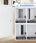 Slick Lockable Access Door With Paintable Finish And Concealed Hinges For Drywall Or Ceiling Panels No Sweat Install installation guide.