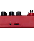 Rear view of POD Express Guitar Multi Effects Processor With HX Quality Tones, showing control knobs and input ports.