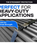 Heavy Duty Steel Strapping Coil, 1/2 Inch Wide, 0.020 Inch Thick, 200 Feet Long, 1100 Lb Break Strength, for heavy-duty applications