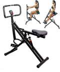 Power Rider Ab Core Squat Glute Workout Machine With Monitor Twelve Level Hydraulic Resistance for home gym use