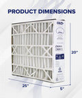 Air Bear 20 x 25 x 5 Inch MERV 8 High Performance Air Purifier Filter Replacement for Air Bear Supreme Right Angle and Cub Image