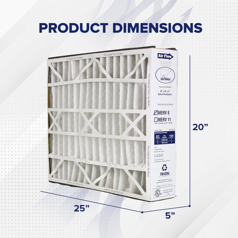 Air Bear 20 x 25 x 5 Inch MERV 8 High Performance Air Purifier Filter Replacement for Air Bear Supreme Right Angle and Cub Image
