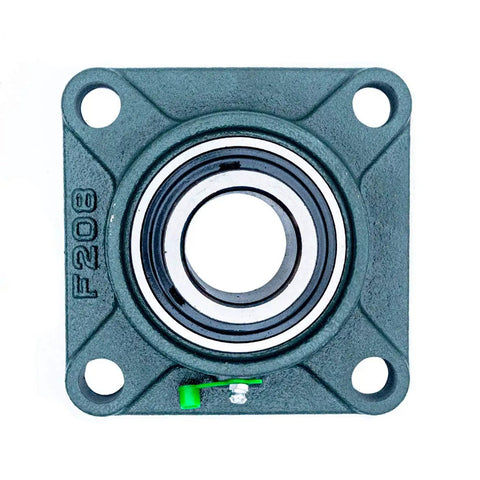 Heavy Duty Pillow Block Bearing UCF208-24 1-1/2 Inch Bore with cast iron housing and chrome steel ball bearing square flange