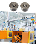 Heavy Duty Steel Ball Transfer Units Set Of 3 Low Profile 360 Degree Rotating Casters shown in industrial manufacturing setting.