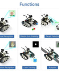 Tank Chassis Robot Kit With Dope AI Camera For Jetson Nano ROS Starter Pack DIY Programmable Project For Vision Recognition
