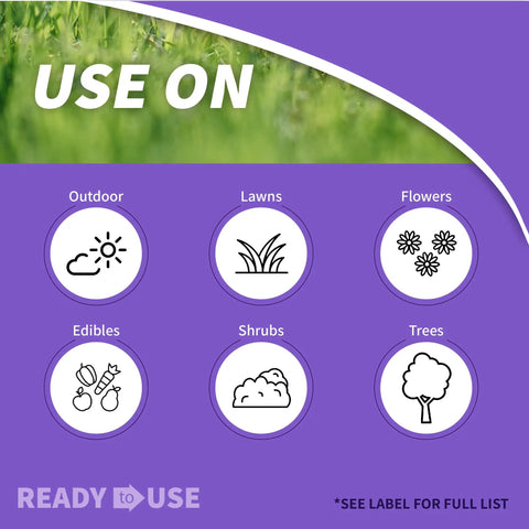 Image of uses for Eight Insect Control For Vegetables Fruits And Flowers 32 Oz Concentrate on outdoor, lawns, flowers, edibles, shrubs, trees