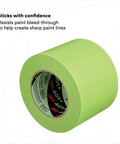 High Performance Green Masking Tape 401 Plus for Clean Paint Lines, Superior Adhesion, 72 mm x 55 m roll image