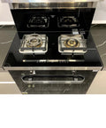 Stove Gap Cover 2 Pack Aluminum Kitchen Gap Filler For Cooktop Edges Black Easy To Install No Tools Flexible Cut To Fit