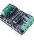 Top Shelf Smooth Operator 60V 500W Brushless Motor Driver Board With Hall Sensors shows green terminals and capacitors.