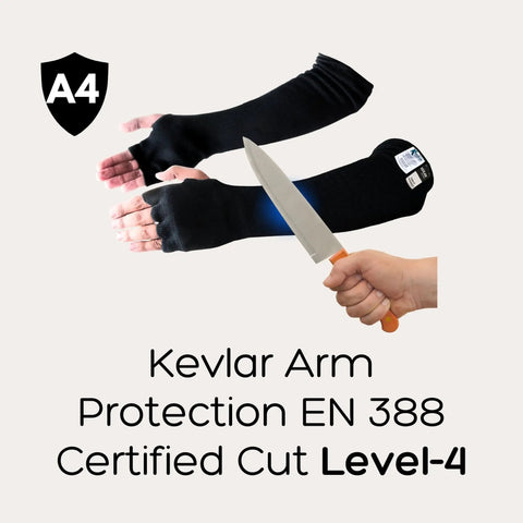 Rock Solid Heavy Duty Arm Sleeves With Finger Opening Cut And Heat Resistant Kevlar Work Guards For Welding And Gardening Built Different To Survive The Daily Grind Straight Up Game Changing Gear