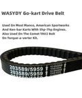 3 Pack Go Kart Drive Belt For 30 Series Torque Converter Replaces 5959 And 203589 Built Tough Durable High Performance Belt