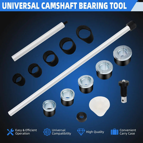 Universal Camshaft Bearing Tool Kit For Easy Installation And Removal With Case Fits 1.1 To 2.69 Inch Bearings components