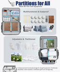 Waterproof Golf Trunk Organizer With Ventilated Shoe Pockets For 2 Pairs 4 Layer Storage And 17 Pockets For Balls Tees Caps
