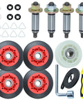 Master Grade Dryer Repair Kit Compatible With Whirlpool And Kenmore Featuring Solid Drum Rollers Idler Pulleys And Heavy Duty Drive Belt Zero Sweat Diy Setup including drum rollers and pulleys.