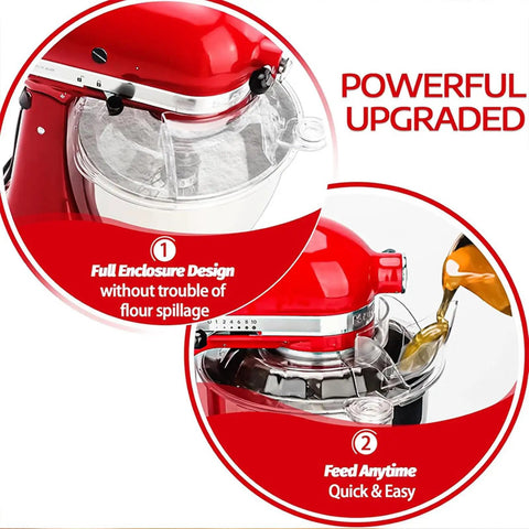 Clear Splash Guard For Stand Mixer PC Cover Keeps Mess Down And Counter Clean Spillproof Shield For High Speed Mixing