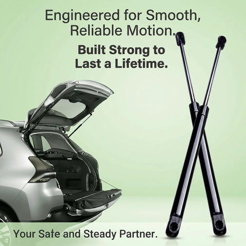 Trunk Gas Strut Lift Support For Smart FORFOUR 454 Hatchback 2004 2005 2006 Heavy Duty Boot Lid Shock Absorber With Carbon Steel Cylinder Sealed Tube Design Corrosion Resistant Piston Rod Easy Install Replacement, trunk open view