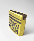 Habaki Ferrule Kit In Brass For Katana Wakizashi Tanto Swords, DIY Blade Accessory, angled view showing brass design