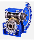 Round Flange Worm Gearbox Reducer for Industrial Use with 30 to 80 to 1 Ratios Input Options 14mm 19mm 24mm and 25mm Output Shaft