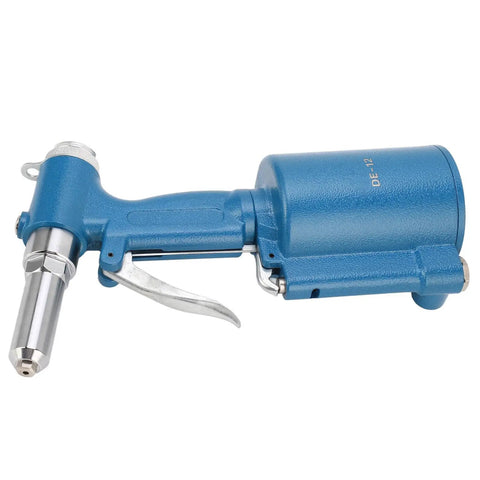 Heavy Duty Automated Pneumatic Rivet Kit With Air Hydraulic System For Fast One Step Riveting On Industrial Assembly Jobs And Auto Repair Shops That Actually Deliver Reliable Tight Locks Every Single Time, blue metal tool