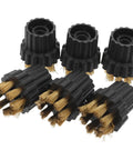 Heavy Duty Steam Cleaner Brush Set Replacement Heads For Home And Workshop Jobs Built Beefy Copper And Plastic M8 Mop Parts quick swap heads with copper bristles