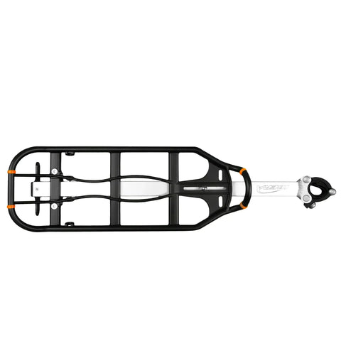 Seatpost Mounted Rear Bike Rack With Quick Release For 26 Inch And 700c Frames, Lightweight Anodized Aluminum Cargo Carrier