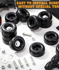 12 Pack Two Point Five Inch Trailer Ramp Door Bumpers With Screw Kits For Cargo Ramps And Truck Gates Round Rubber Bump Stops