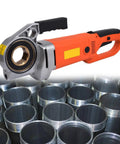 Heavy Duty Electric Pipe Threader 2300W Power Drive Kit Portable Handheld Tool for threading galvanized steel pipes.