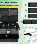 Golf Trunk Organizer For Cars And Golf Bags, Ultimate Dad Gift with adjustable dividers and ventilated compartments
