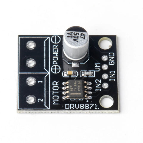 Close-up of DRV8871 motor driver module, part of the 4 Pack Brushed DC Motor Driver Module with PWM Control H Bridge for Brushed Motors.