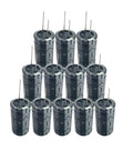 12 Pack 4700uF 25V Aluminum Electrolytic Capacitors 16x25mm for DIY soldering, Arduino projects, and electronics repair