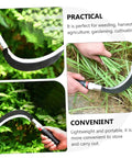 Ergonomic Garden Weeding Tool Set, Lightweight Manganese Steel Scythe Blade For Grass Cutting and Harvesting, handheld use