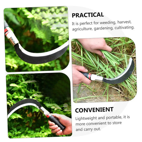 Ergonomic Garden Weeding Tool Set, Lightweight Manganese Steel Scythe Blade For Grass Cutting and Harvesting, handheld use